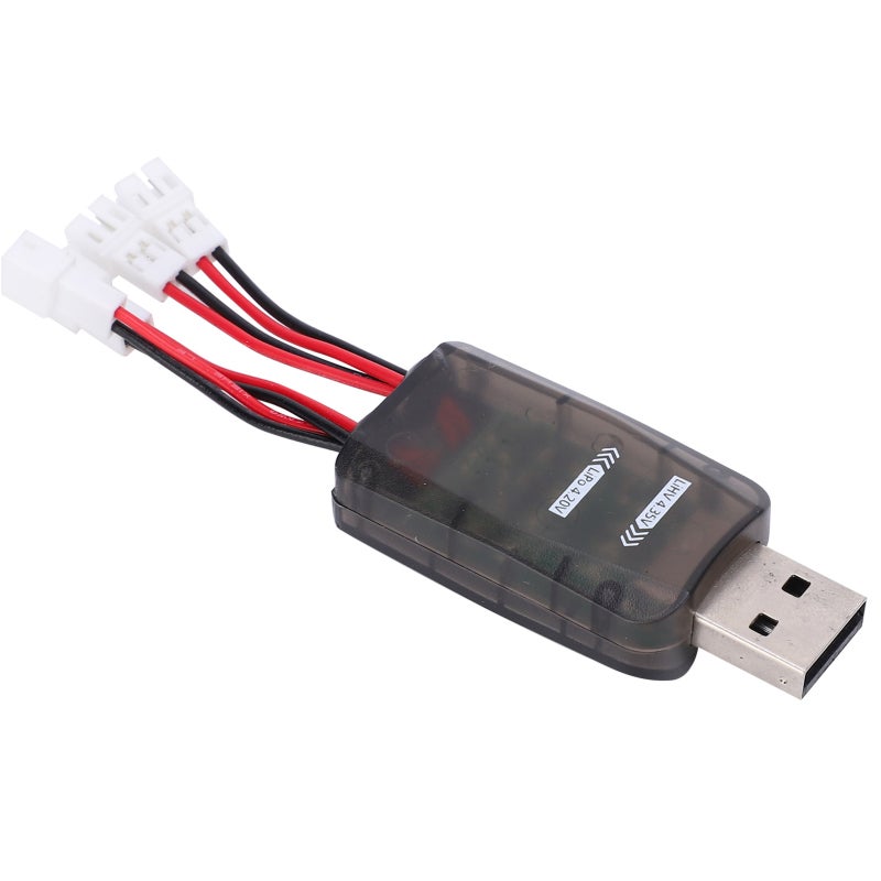 شاحن بطارية USB بأربع قنوات إخراج مستقلة يعمل بمجرد التوصيل - شاحن بطاريات الليثيوم مع 4 مؤشرات LED لطرازات سيارات RC والقوارب والطائرات ببطاريات LiPO و Li-HV - Image 5