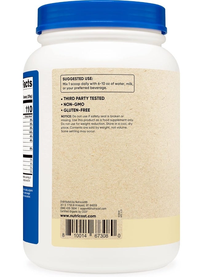 Nutricost Organic Vegan Meal Replacement Shake Powder (Vanilla) - Image 3