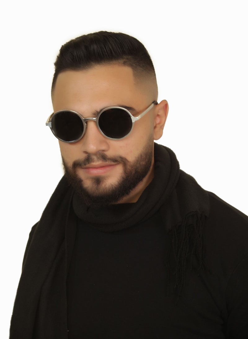 Gentlemen's Crib Round sunglasses unisex polarized UV 400  - Image 2