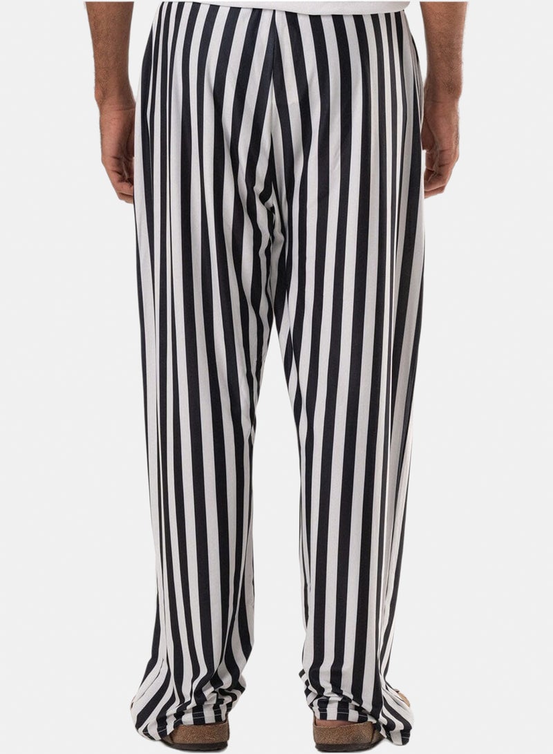 In Your Shoe Monochrome Stripes Pyjama Pants - Image 1