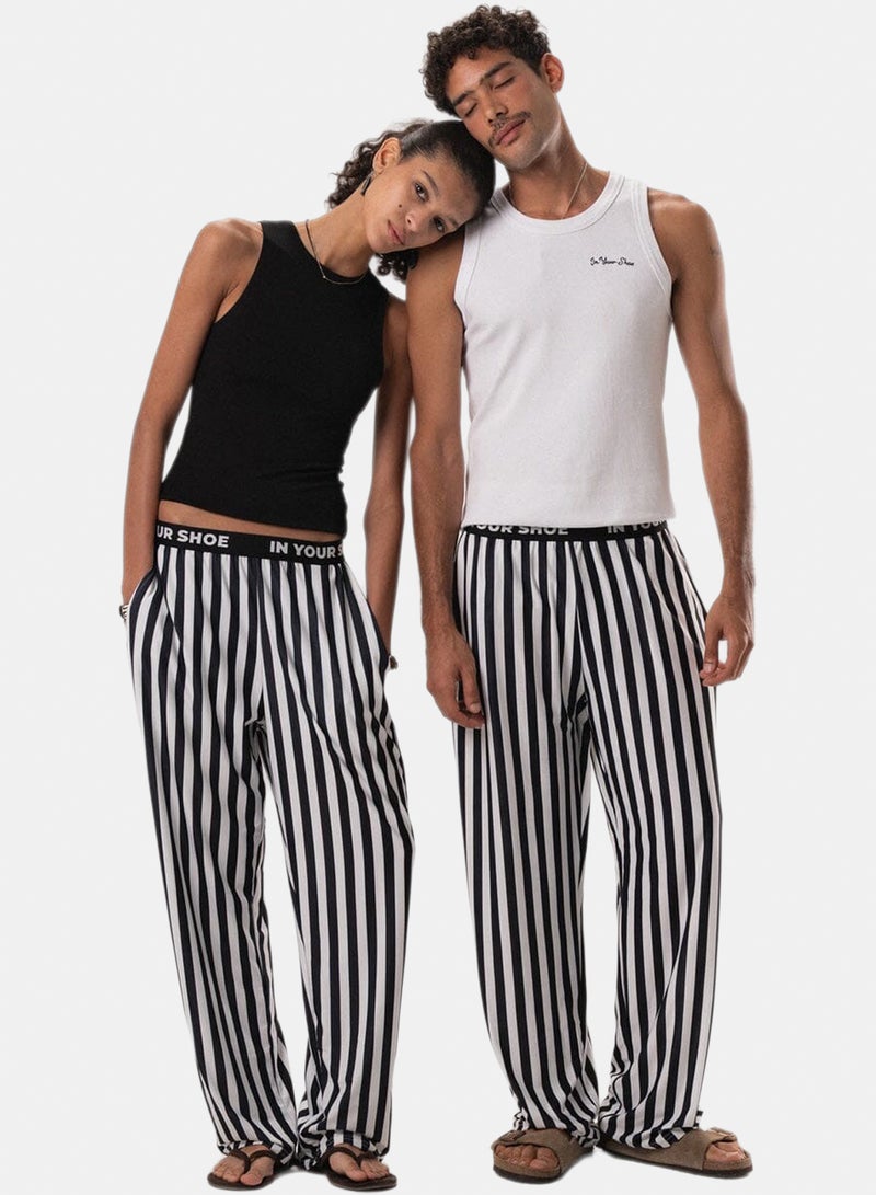 In Your Shoe Monochrome Stripes Pyjama Pants - Image 3