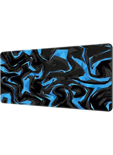 Large Mouse Pad Extended Gaming Mouse Pad Non-Slip Rubber Base Mouse pad Office Desk Mat Desk Pad Smooth Cloth Surface Keyboard Mouse Pads for Computers (800 * 300 * 3mm）,Blue Shards