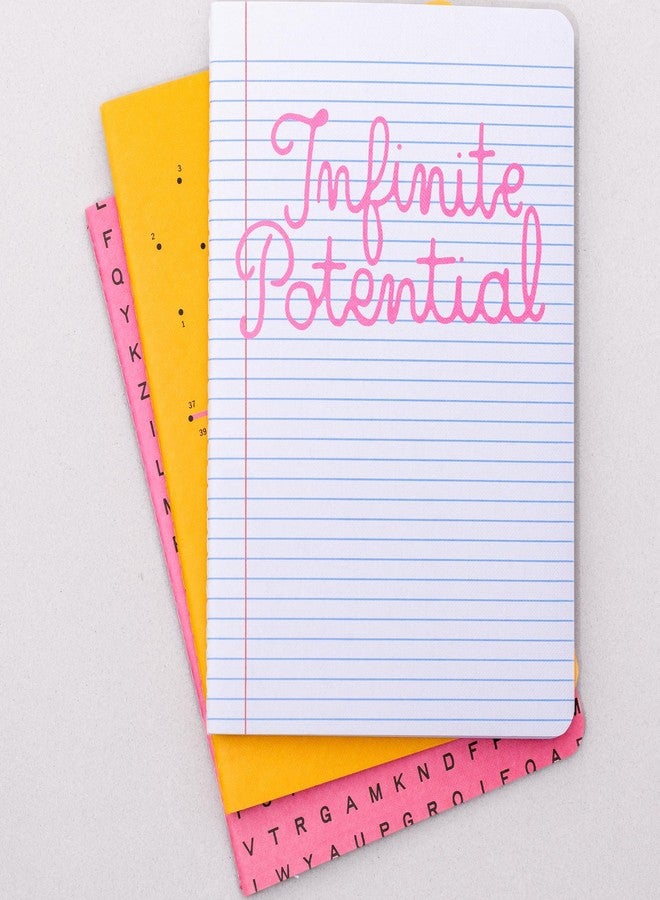 ban.do Rough Draft Notebook Journal Set of 3, Soft Cover Stitch Notebooks with 32 Lined Pages Each (Infinite Potential) - Image 2