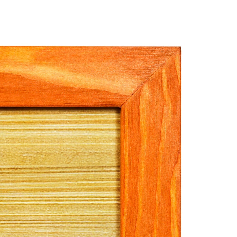 WOOD SIDE ORBIS Rustic Wooden Picture Frame 5x7 Inch - Set of 2-100% Natural Eco Distressed Wood and Real Glass - Made for Wall and Table Top Display - Orange - Image 4