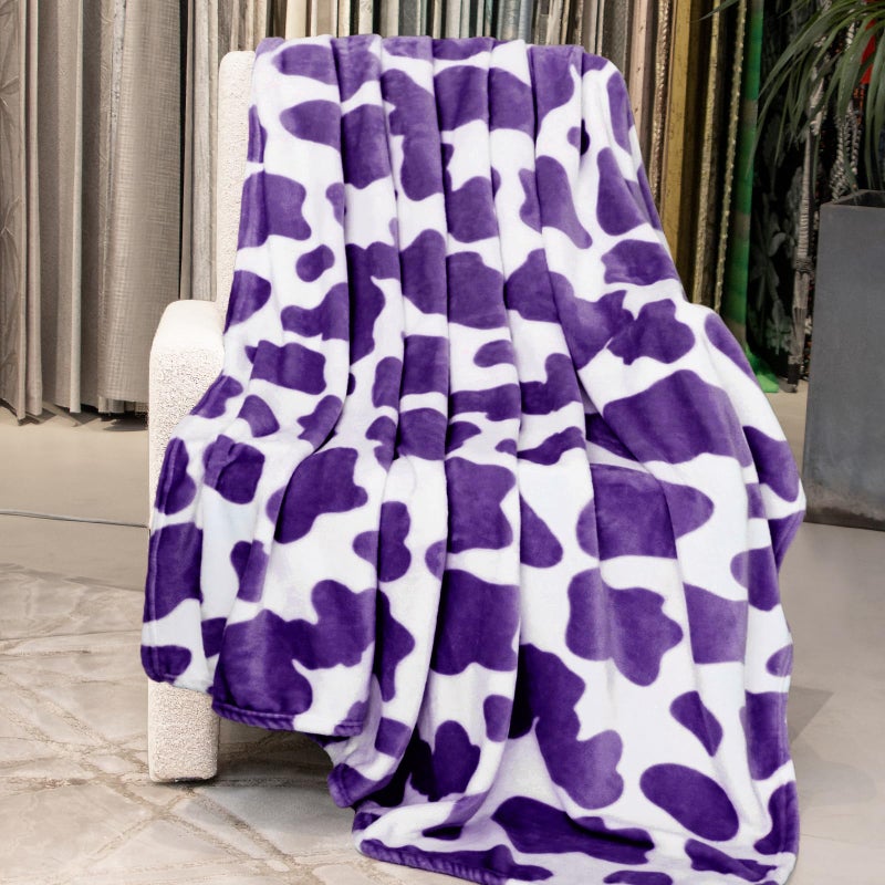 GEULAY Purple Throw Blanket for Bed Lavender Soft Fleece Blanket for Women Girls Teens Lightweight Bedding Couch Accessories Purple Gifts for Birthday Holidays 50x60 - Image 2