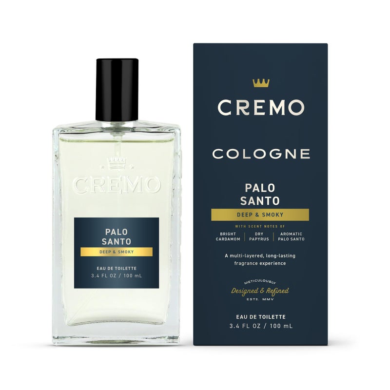 Cremo Cologne for Men - Palo Santo Mens Cologne Spray - A Combination of Bright Cardamom, Dry Papyrus and Aromiatic Palo Santo, Fragrances For Men, 3.4 Fl Oz - Image 2
