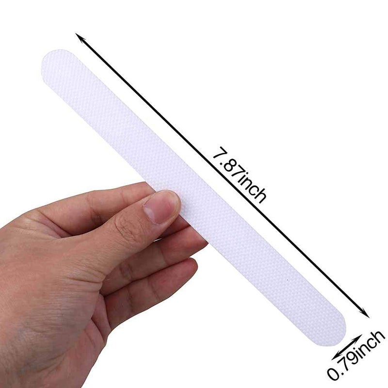 Primetan PEVA Safety Anti Slip Adhesive Shower Stickers Strips Treads with Scrape for Adults and Kids 50 Pieces - Image 2