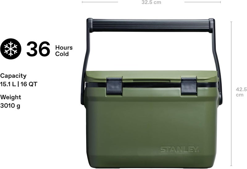 Stanley Adventure Outdoor Cooler 15.1L - Rugged, Leakproof, and Ice Cold for 36 Hours - Image 2