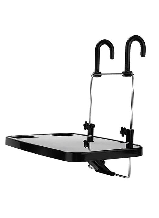 Buabo MultiFunctional Portable Foldable Car Backseat Tray Desk Black Portable Car Vehicle Back Seat Tray Table for Food Meal Snack LaptopTRAY170  - Image 2