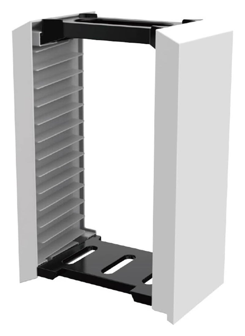 Generic Game Storage Tower for PS5, Game Disc Box Storage Rack 12 Games Disc Holder Storage Shelf for PS5 Game Discs  - Image 3