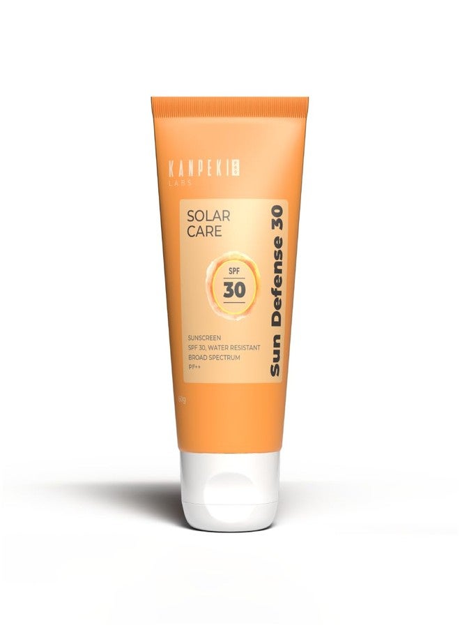 في احسن الاحوال واقي الشمس اليومي الخفيف من كانبيكي صن ديفنس بعامل حماية 30 SPF PA++ للوجه والرقبة، حماية واسعة النطاق من الأشعة فوق البنفسجية UVA/UVB، مرطب، غير دهني ومقاوم للماء مع خلاصة الصبار والليمون والزنك - 60 غرام - Image 1