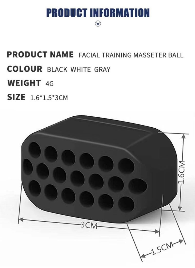 Generic - Jawline Exerciser - Facial Muscle Trainer - Jawline Facial Muscle Trainer - Double Chin Reducer - Jawline Facial Exercise Exerciser - For jaw Exercise, Neck Toning and Face Shaping - Image 1