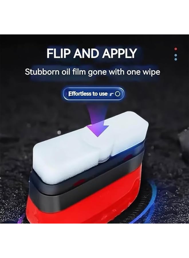 YARDHOBI Automotive Oil Film Cleaning Brush, Car Glass Oil Film Cleaner, Car Windshield Oil Film Cleaner, Car Oil Film Cleaning Brush, Glass Polishing Degreaser Windshield Cleaning Tool (3 Pcs) - Image 5