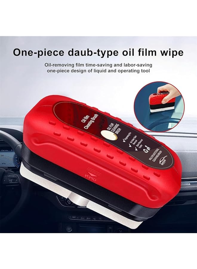YARDHOBI Automotive Oil Film Cleaning Brush, Car Glass Oil Film Cleaner, Car Windshield Oil Film Cleaner, Car Oil Film Cleaning Brush, Glass Polishing Degreaser Windshield Cleaning Tool (3 Pcs) - Image 4