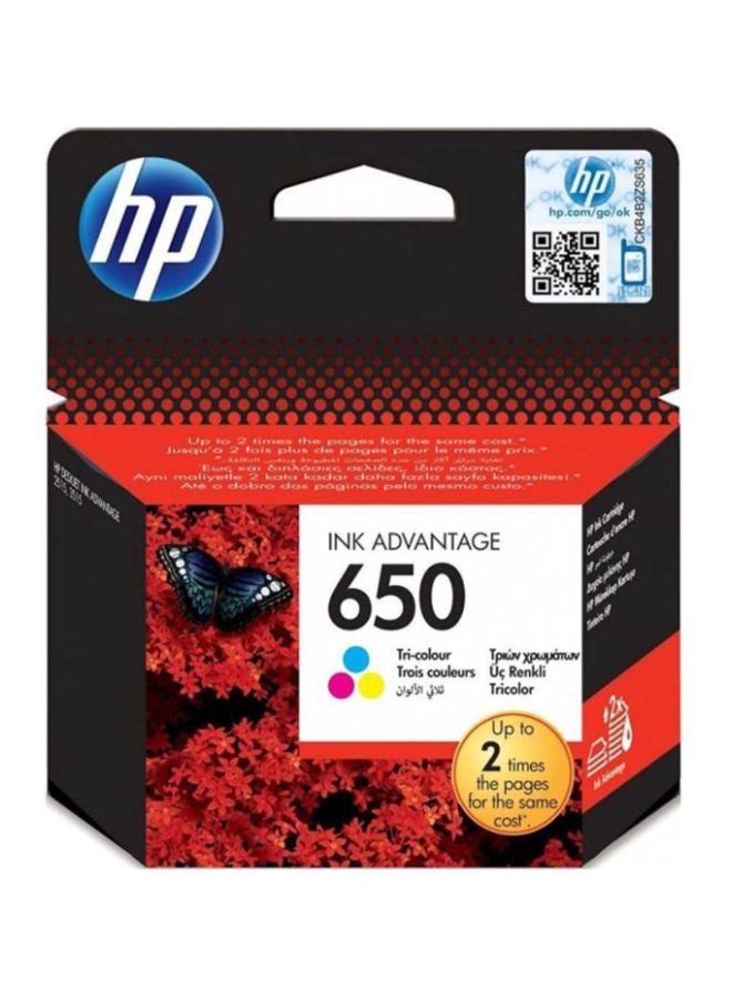 HP خرطوشة حبر أصلية أدفانتج 650 أصفر/أزرق سماوي/أرجواني - Image 2