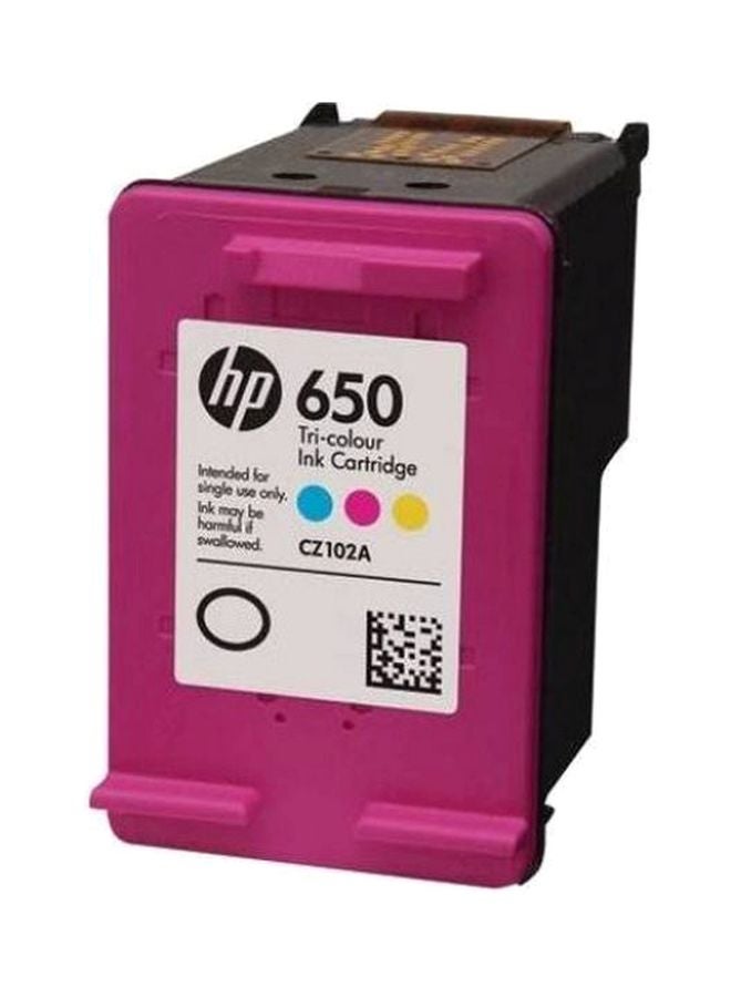HP خرطوشة حبر أصلية أدفانتج 650 أصفر/أزرق سماوي/أرجواني - Image 1