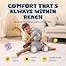 Jumble Dream Jumble Bear 4LB Weighted Stuffed Animal Bear Toy Large Soft Plush Teddy for Toddlers Kids Teens Adults Sensory Weighted Plush Toy Stuffed Animals for Comfort for Boys Girls - Image 4