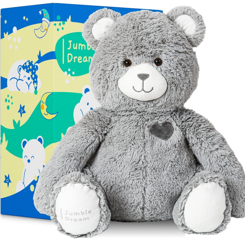Jumble Dream Jumble Bear 4LB Weighted Stuffed Animal Bear Toy Large Soft Plush Teddy for Toddlers Kids Teens Adults Sensory Weighted Plush Toy Stuffed Animals for Comfort for Boys Girls - Image 3