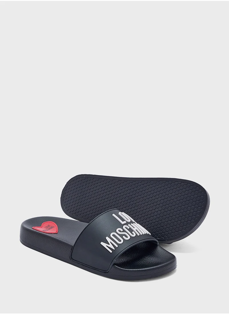 لوف موسكينو Single Strap Flat Flip Flops