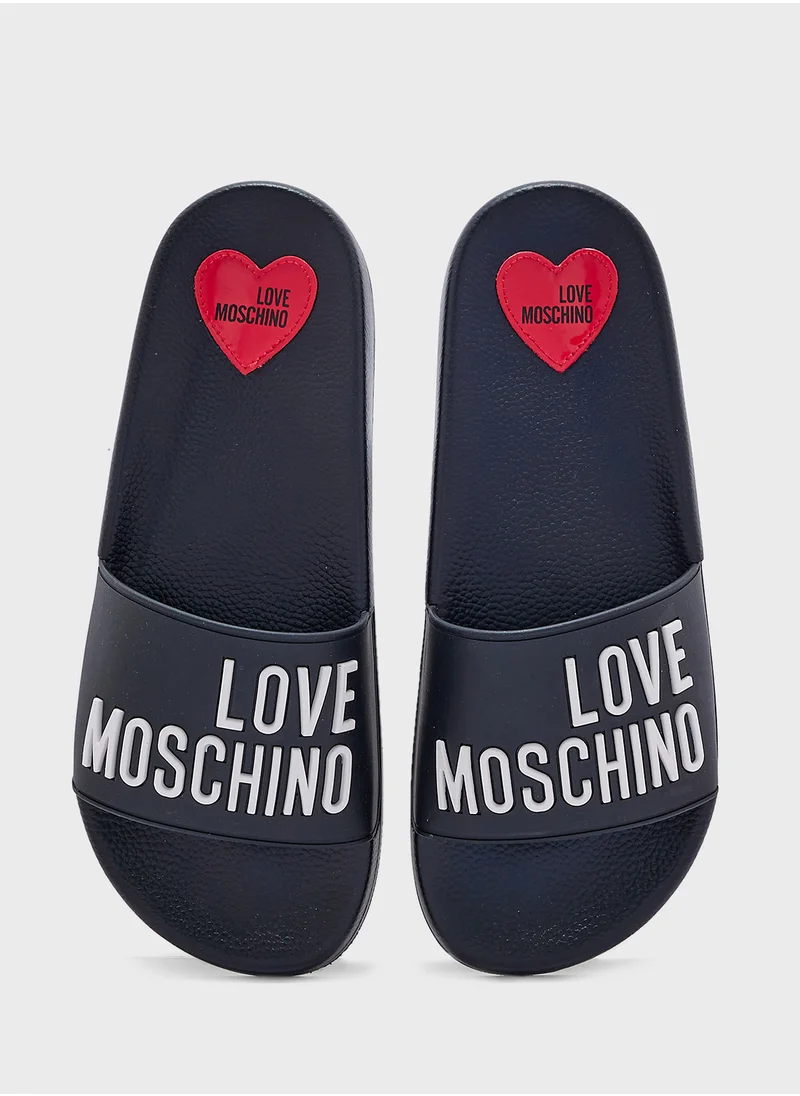 لوف موسكينو Single Strap Flat Flip Flops
