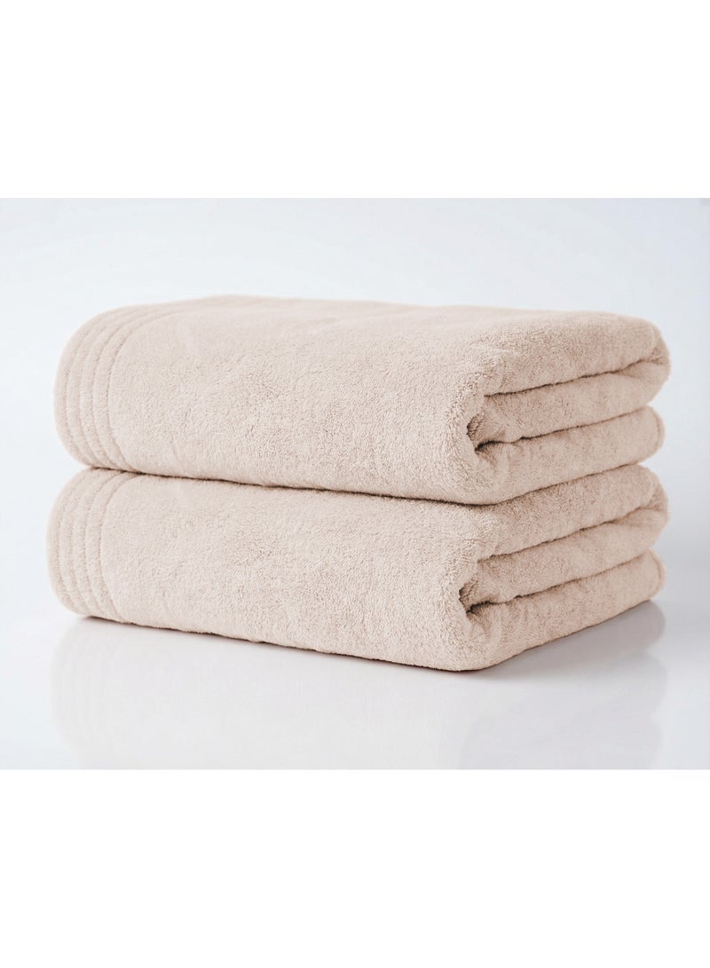 دوناتيلا منشفة يد (عبوتان، 50 × 90 سم) - مايكروفايبر 330 GSM - فائقة النعومة وعالية الامتصاص وسريعة الجفاف، خفيفة الوزن بلون سادة للحمام، الجيم، السبا والسفر. - Image 2