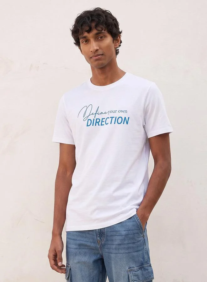 سبلاش فيڤ Basic Slim Fit Cotton Crew Neck T-shirt