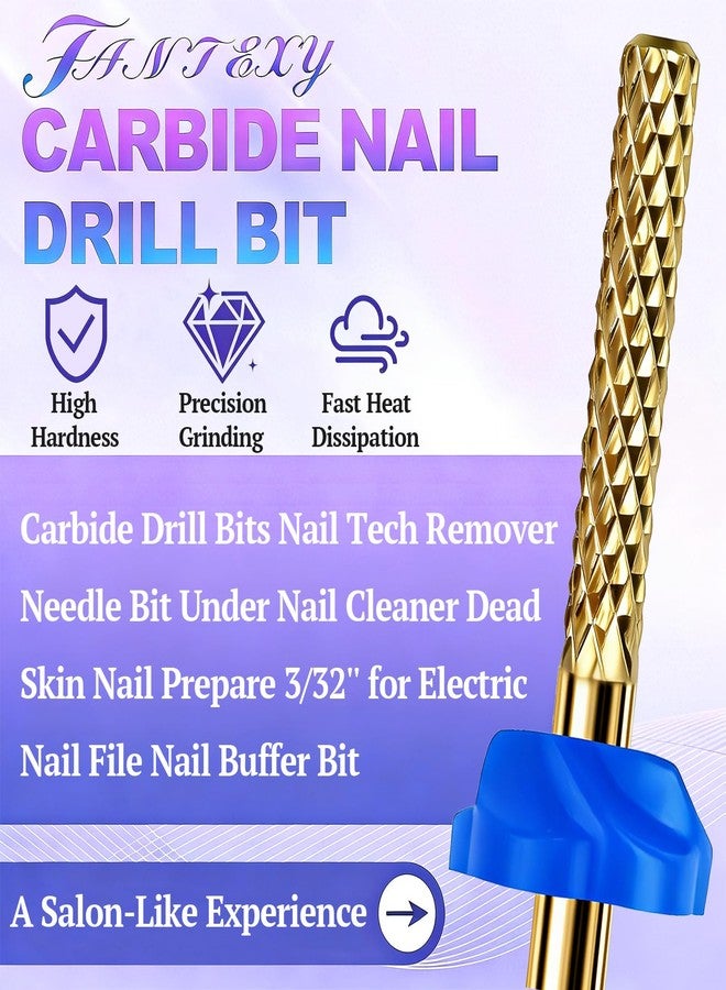 FANTEXY Carbide Cuticle Nail Drill Bit, 3/32'' Universal Shank - Image 2