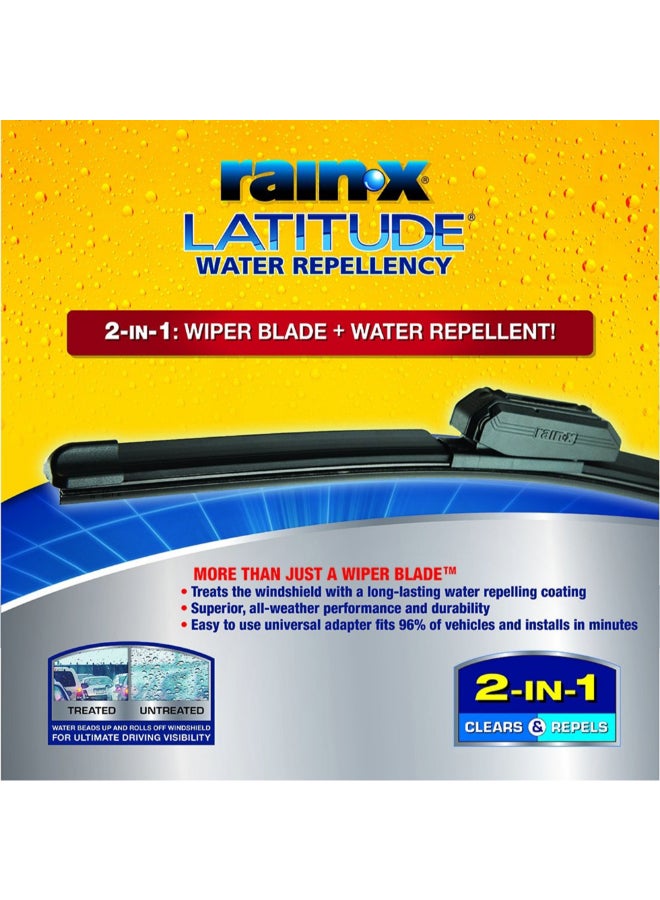 Rain-X Latitude Water Repellency 2-in-1 Car Wiper Blade Black 20 Inch 5079277-2 - Image 4