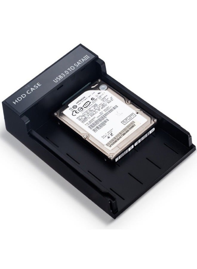 USB3.0 Mobile Hard Disk Box Desktop Hard Disk Box 2.5/3.5 Inch SATA/serial Hard Disk Base-Color:Black - Image 4
