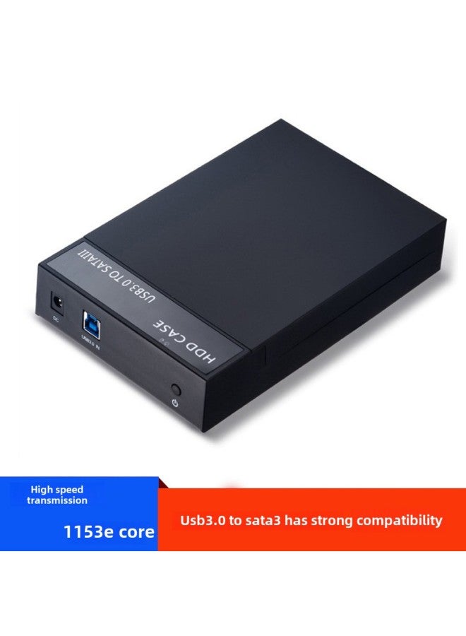 USB3.0 Mobile Hard Disk Box Desktop Hard Disk Box 2.5/3.5 Inch SATA/serial Hard Disk Base-Color:Black - Image 2