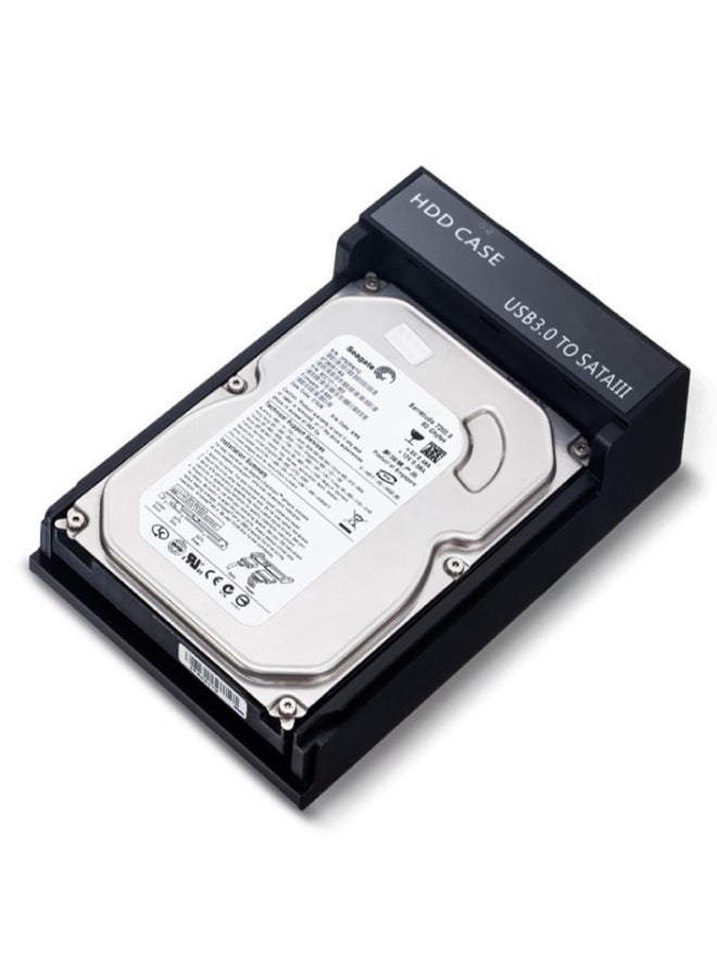 USB3.0 Mobile Hard Disk Box Desktop Hard Disk Box 2.5/3.5 Inch SATA/serial Hard Disk Base-Color:Black - Image 5