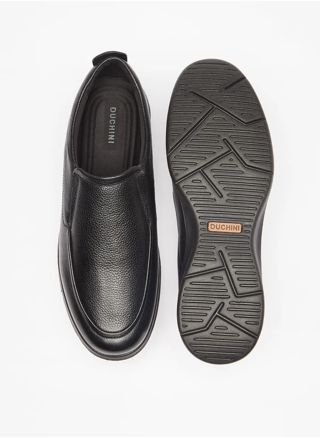 دوتشيني Men's Solid Slip-On Loafers