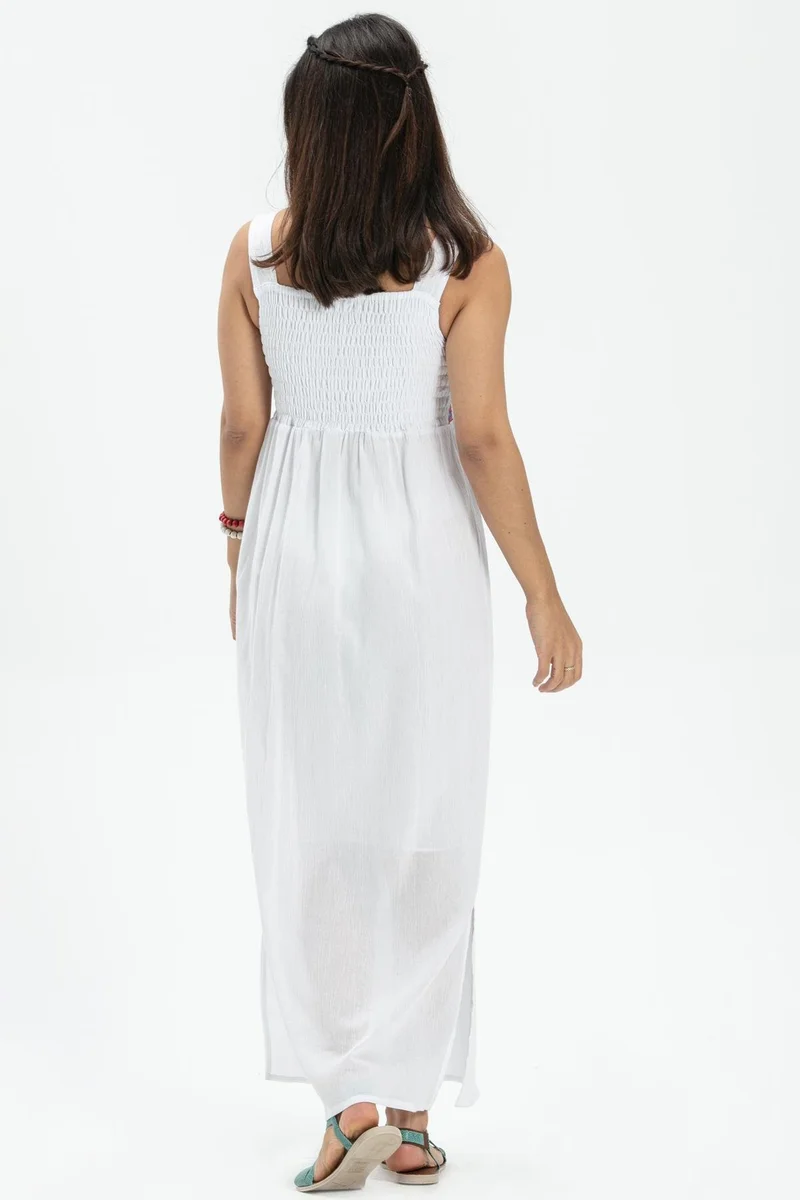 Eliş Şile Bezi Embroidered Maxi Dress
