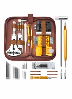 Watch Repair Kit, Professional Watch Battery Replacement Tool Watchband Link & Back Remover Spring Bar Tool Kit with Carrying Case and Instruction Manual