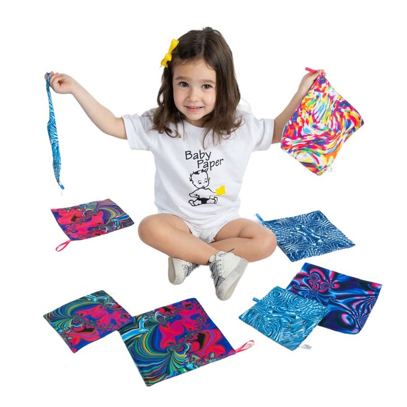 Baby Paper Larger-Sized Crinkle Sensory Toy for Babies and Children and Adults | Gartel Circus Time Design | Non-Toxic, Washable | Great for Baby Showers - Image 3