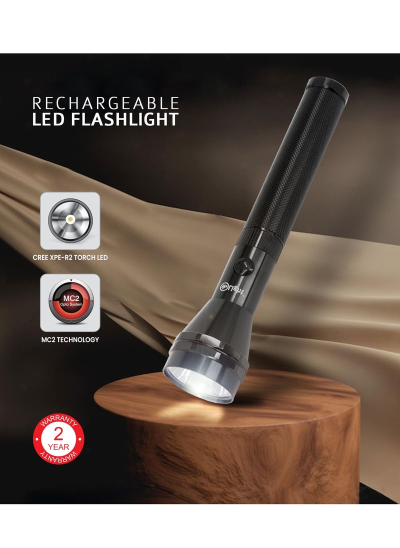Mr. Light - Rechargeable LED Flashlight Torch Water Resistance 2300 Meter Coverage 3 Hours Working Time Portable And Compact Torch - Image 1