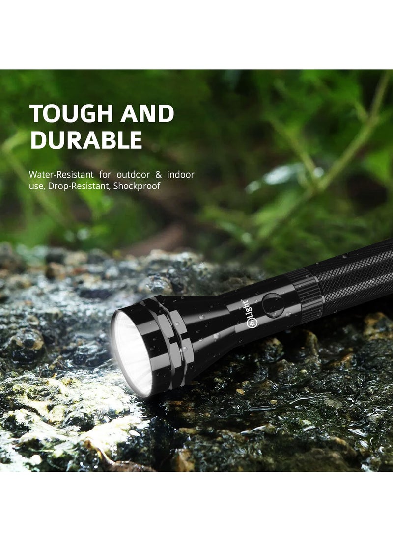 Mr. Light - Rechargeable LED Flashlight Torch Water Resistance 2300 Meter Coverage 3 Hours Working Time Portable And Compact Torch - Image 1