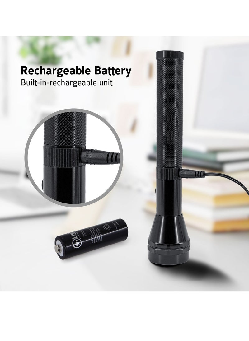 Mr. Light - Rechargeable LED Flashlight Torch Water Resistance 2300 Meter Coverage 3 Hours Working Time Portable And Compact Torch - Image 1