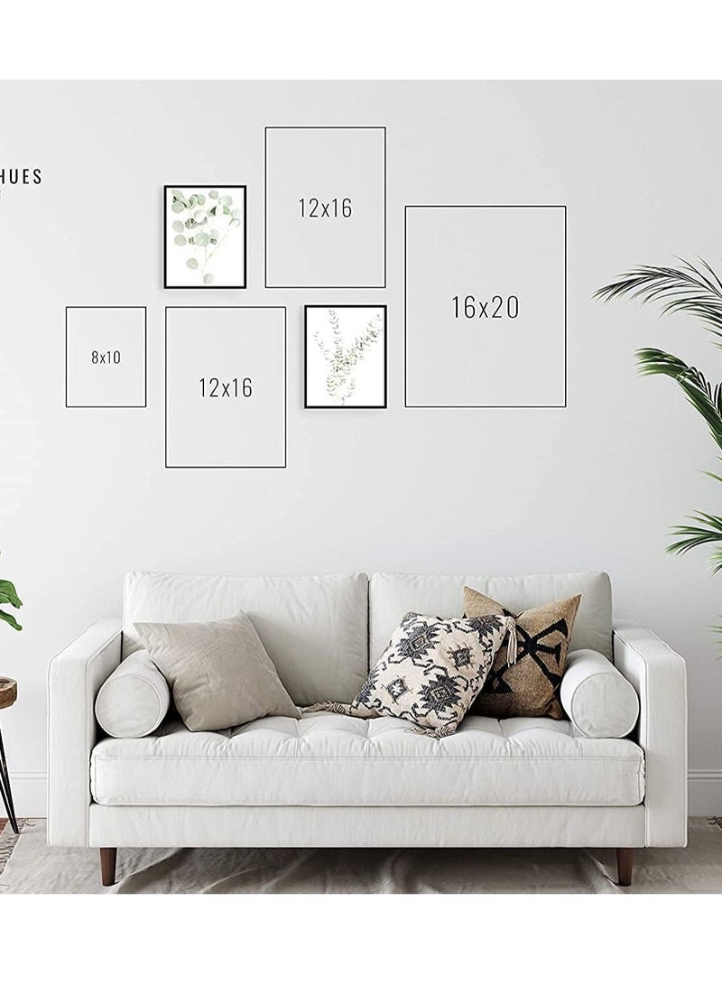 SYOSI Botanical Plant Wall Art Prints - Decor Pictures Minimalist Photo Kitchen Leaves Boho Leaf Eucalyptus Green Poster Set of 4 (8"x10", Unframed)  - Image 3