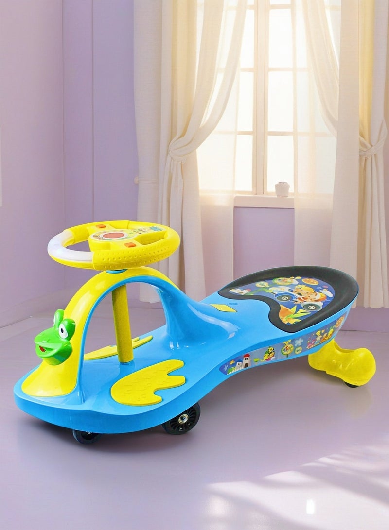 EASY FUTURE Kids Swing Car Ride on Swing Cars for Kids Twister Magic Ride on Kids Car Wiggle Car Ride-On Toy Toddler Ride-on Toy with Music for Boys & Girls - Image 4