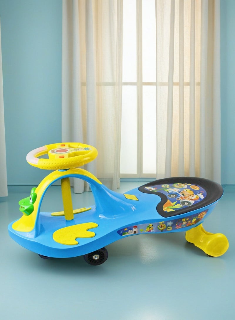 EASY FUTURE Kids Swing Car Ride on Swing Cars for Kids Twister Magic Ride on Kids Car Wiggle Car Ride-On Toy Toddler Ride-on Toy with Music for Boys & Girls - Image 3