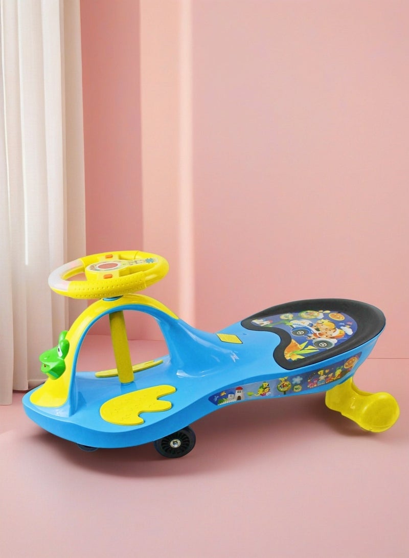 EASY FUTURE Kids Swing Car Ride on Swing Cars for Kids Twister Magic Ride on Kids Car Wiggle Car Ride-On Toy Toddler Ride-on Toy with Music for Boys & Girls - Image 5