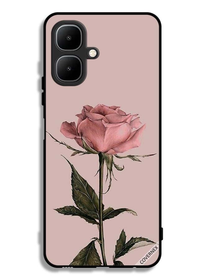 Infinix Smart 10 Protective Case Cover Peach Rose