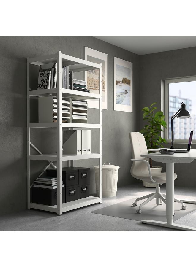 erorex Bin With Lid, White, 40 L - Image 3