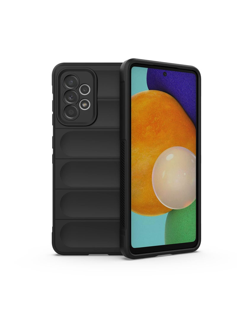 جراب موبايل ماجيك شيلد  سيليكون مضاد للصدمات وحمايه للكاميرا متوافق Samsung Galaxy A52 / A52S  (اسود) - Image 1