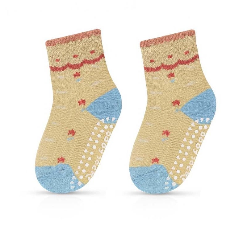 KETKAR Kids Woolen Socks | Anti-Slip Crew Socks with Grippers for Boys & Girls (Pack of 4, Ages 1-4 Years) - Image 5