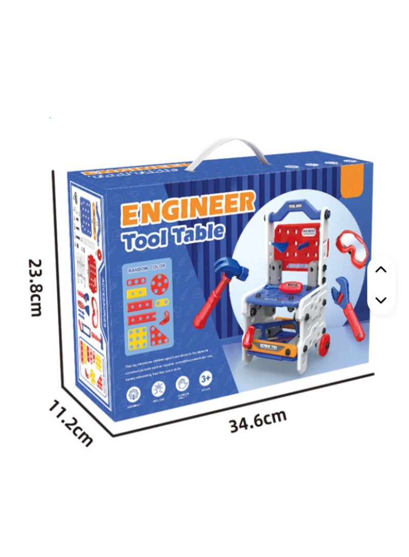 Children's Home Play Engineer Table Tool Set Plastic Tools for All - Image 4