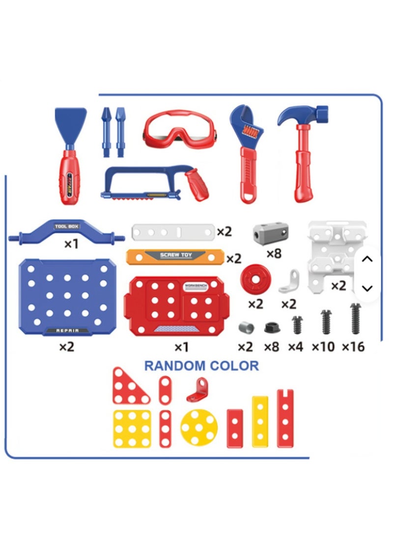 Children's Home Play Engineer Table Tool Set Plastic Tools for All - Image 3
