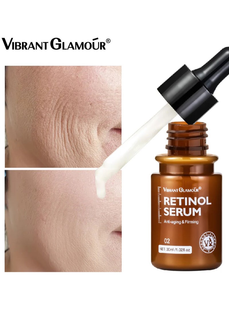 Vibrant Glamour - Vibrant Glamour Retinol Renewal Serum - 30ml | Advanced Night Treatment for Skin Texture | Visibly Smoothing Formula - Image 1