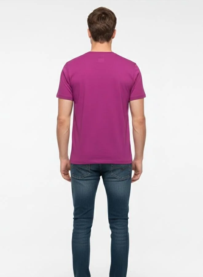 Batman Men Purple Batman Graphic Print T-Shirt